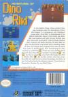 Adventures of Dino Riki Box Art Back